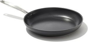 OXO Enhanced 10″ Frying Pan Skillet, PFAS-Free Ceramic Nonstick, Durable Hard Anodiz...