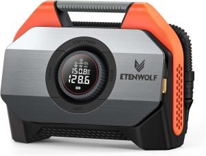ETENWOLF VORTEX S6 Tire Inflator Portable Air Compressor for Heavy-duty Vehicle, Cordless ...