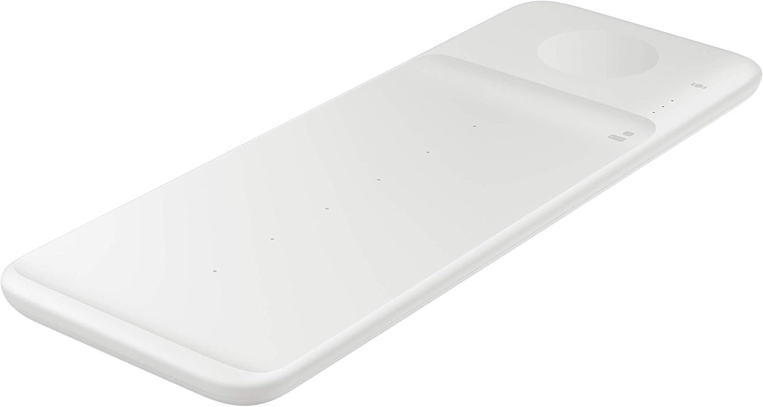 Samsung Electronics Wireless Charger Trio, Qi Compatible - Charge up to 3 Devices at Once - for Galaxy Phones, Buds, Watches, and Apple iPhone Devices, White (US Version) - Image 2
