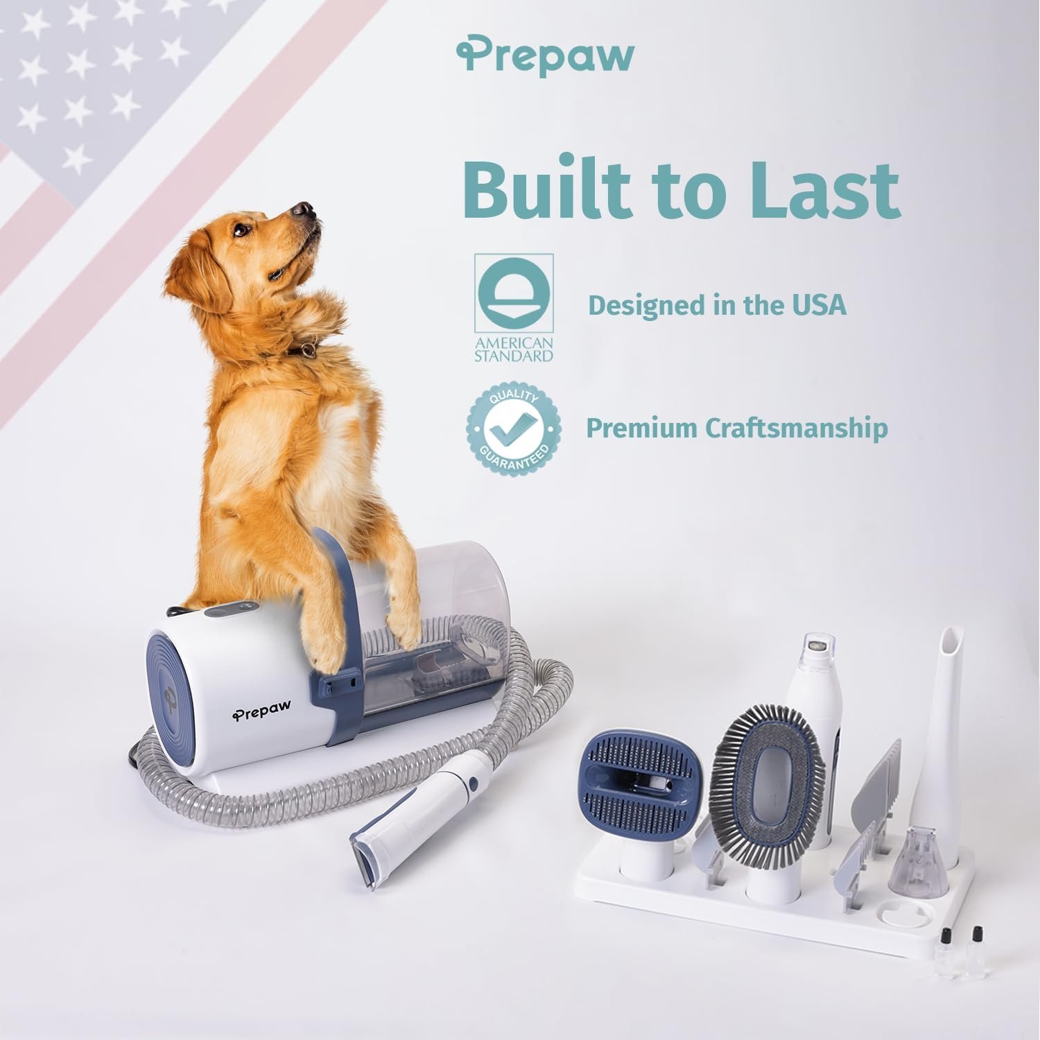 Premium Pet Grooming Kit with Vacuum, 11000Pa Suction Power, 2.5L Dust Cup, 7 Grooming Tools, Cordless Paw Trimmer, Nail Grinder, Large Capacity Dust Cup, Whisper Operation, USA Design - Image 9