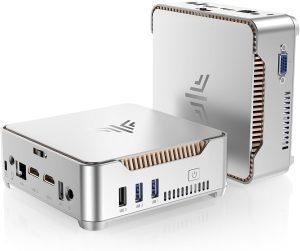 KAMRUI GK3Plus Mini PC, 16GB RAM 512GB M.2 SSD Mini Computers,12th Alder Lake N95 (up to 3.4GHz) Micro PC, 2.5”SSD, Gigabit Ethernet,4K UHD,Three Screen Display, WiFi,BT,VESA/Home/Business Small pc
