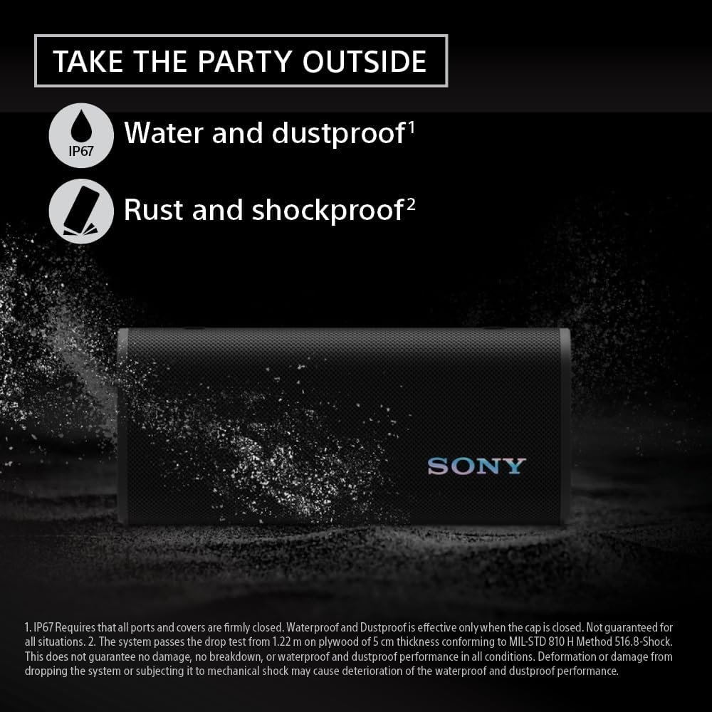Sony ULT Field 3 Wireless Portable Bluetooth Speaker, IP67 Waterproof, Dustproof, Rustproof, and Shockproof with Enhanced Bass, 24 Hour Battery and Shoulder Strap (SRSULT30W), Off White - Image 7