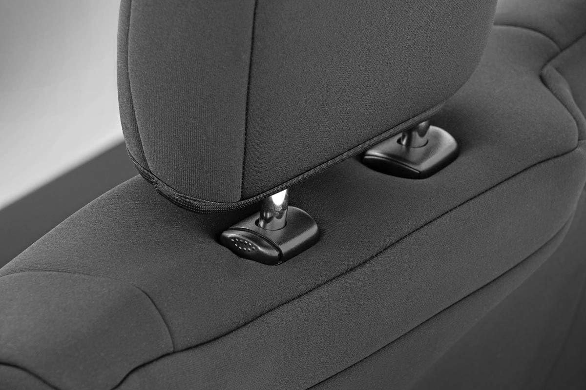 Rough Country Neoprene Seat Covers for Ford F-150, Lightning, F-250 & F-350 Crew Cab (2015-2025) w/FR Bucket Seat - Front & Rear Seat Cover Set, Waterproof, UV Resistant, Foam Padded - Image 7