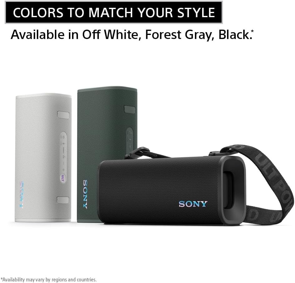 Sony ULT Field 3 Wireless Portable Bluetooth Speaker, IP67 Waterproof, Dustproof, Rustproof, and Shockproof with Enhanced Bass, 24 Hour Battery and Shoulder Strap (SRSULT30W), Off White - Image 8