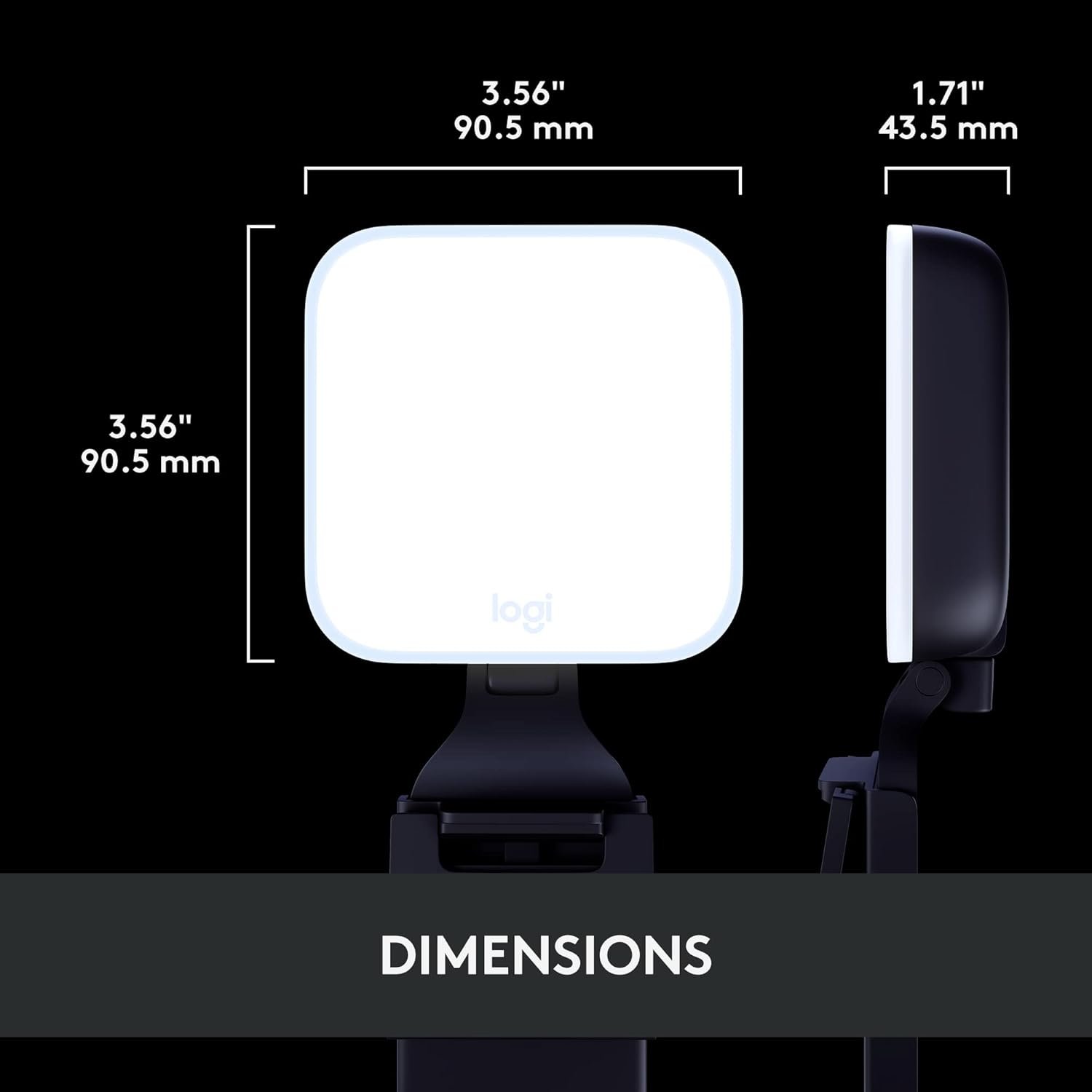 Logitech for Creators Litra Glow Premium LED Streaming Light with TrueSoft, adjustable mount, video lighting for recording streams, PC/Mac - Graphite - Image 11