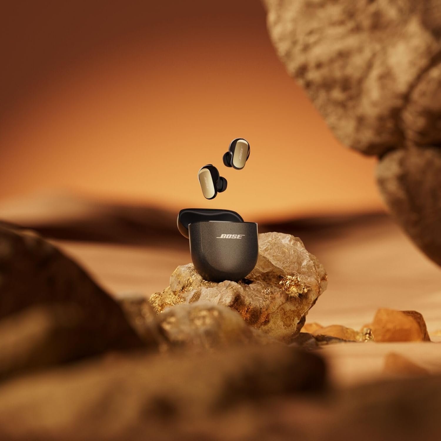Bose New QuietComfort Ultra Earbuds (2nd Gen) - Wireless Noise Cancelling Earbuds with Mic, Immersive Audio, USB-C Charging, Up to 6 Hours Battery, IPX4 Rating, Desert Gold - Limited Edition Color - Image 7