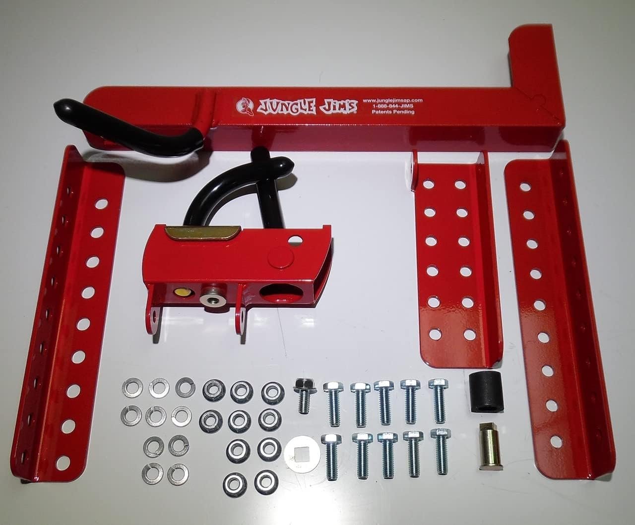 Jungle Jim's Mower Trimmer Rack – Universal Fit for Walk-Behind, Stand-On, and ZTR Mowers – Secures Trimmer for Transport – Lock-Ready for Theft Deterrence - Image 4