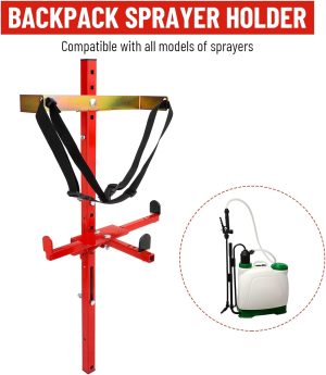SPARKWHIZ Jungle Sprack Backpack Sprayer Holder, Designed for Lawn and Landscape Trailers, Backpack Sprayer Rack (Universal)