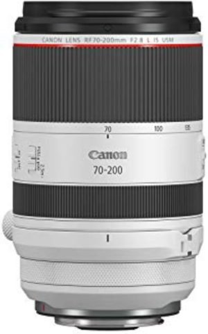 Canon RF70-200mm F2.8 L is USM Lens, Mirrorless Telephoto Zoom Lens, Compatible with EOS R Series APS-C and Full-Frame Cameras, Image Stabilization, Landscape and Sports Photography, White