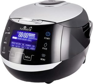 Yum Asia Sakura Rice Cooker with Ceramic Bowl and Advanced Fuzzy Logic (8 Cup, 1.5 Litre) ...