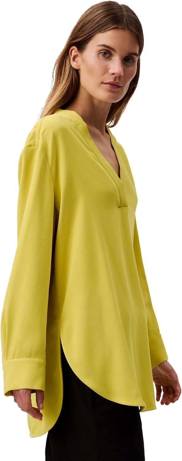 Calvin Klein Womens Relaxed V Neck Blouse - Image 4