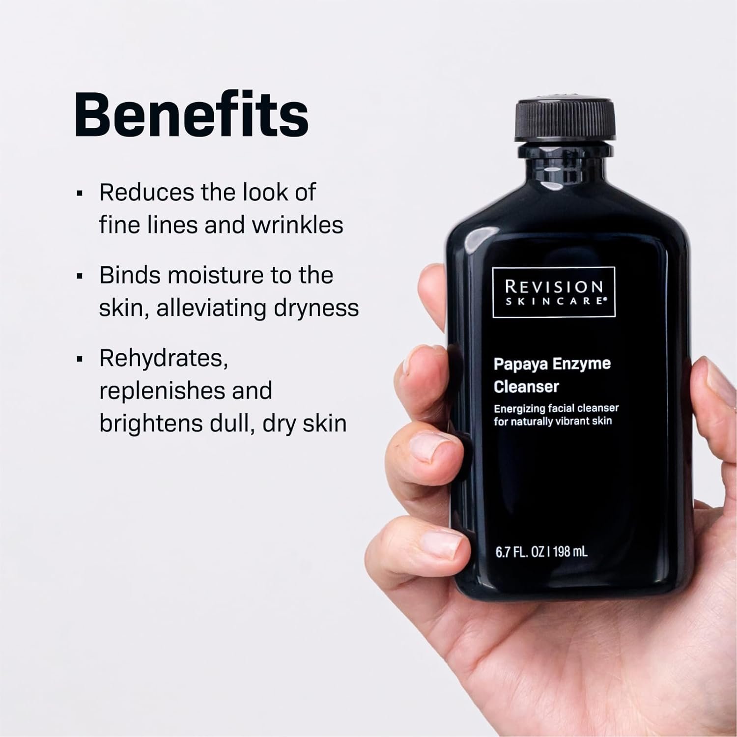 Revision Skincare Papaya Enzyme Cleanser, Energizing Facial Cleanser with Salicylic Acid, Soothing and Exfoliating - Image 2