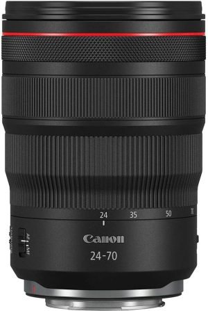 Canon RF24-70mm F2.8 L is USM Lens, Standard Zoom Lens, Compatible with EOS R Series Mirrorless Cameras, Black