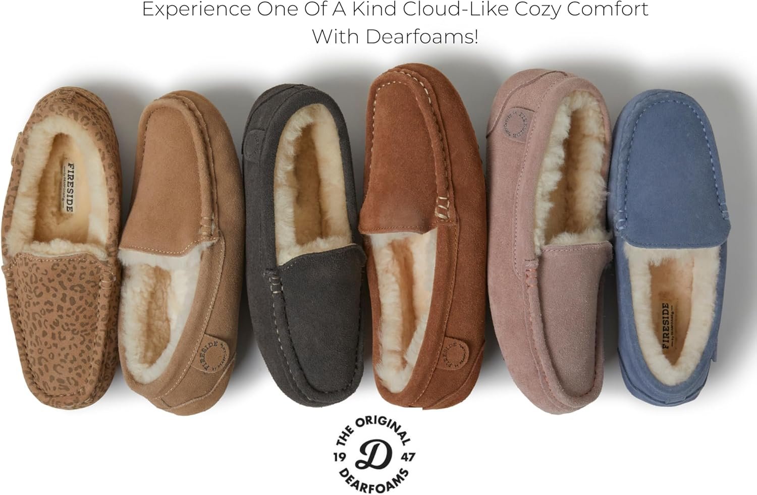 Fireside By Dearfoams Women's Mel Moccasin Shearing Slipper, Memory Foam Suede Loafer, Indoor/Outdoor Slip-in House Shoes - Image 3