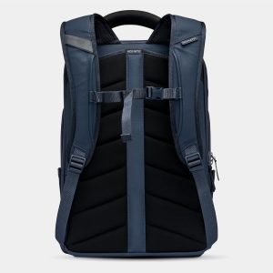 NOMATIC Travel Pack – 20L Water Resistant Laptop Bag – TSA-Ready Expandable Navy Backpack
