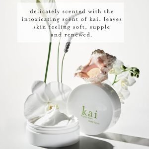 kai body butter – a beautifully whipped soufflé body cream scented with fresh & light gardenia wrapped in white exotics, 6.4 oz | soft, glowing skin, vegan, clean. inspired by memories of Hawaii