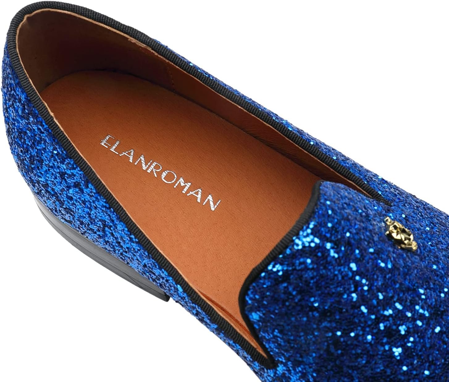ELANROMAN Mens Dress Loafers Tuxedo Party Wedding Prom Shoes - Image 5