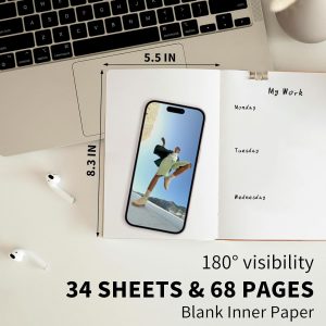100 Pack A5 Lined Kraft Notebook Journals 8.3×5.5 In,Travel Journals Notebooks Bulk,Subject Notebooks 30 Sheets 60 Pages for Writing School Office Supplies (Blank-100 Pack)