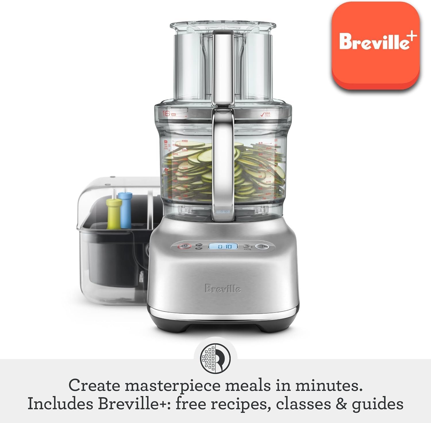 Breville BFP810 Sous Chef 16 Cup Food Processor, Large, Brushed Stainless Steel - Image 3