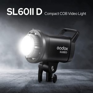 Godox SL60 SL60IID 70W LED Video Light, Cob Video Light Bowens Mount LED Studio Light, Support APP Control, CRI96+ TLCI97+, Daylight 5600K, 18600Lux@1m, Built-in 8 FX Effects, Dimmable Brightness
