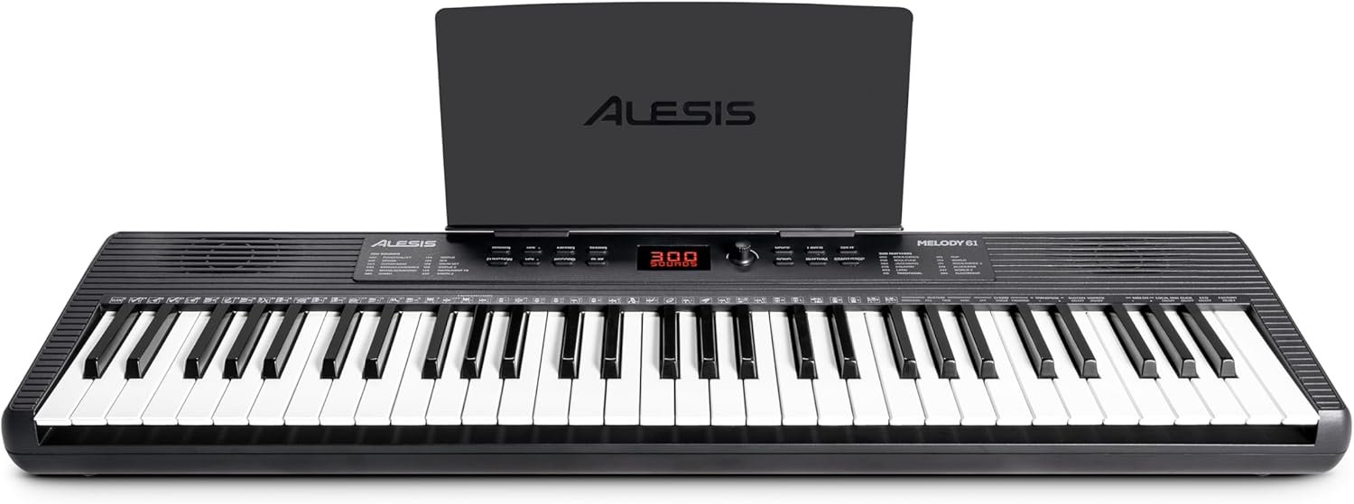 Alesis Melody 61 MK4 Keyboard Piano for Beginners with 61 Keys Speakers, Tablet/Sheet Music Stand, 300 Sounds and Music Lessons - Image 10