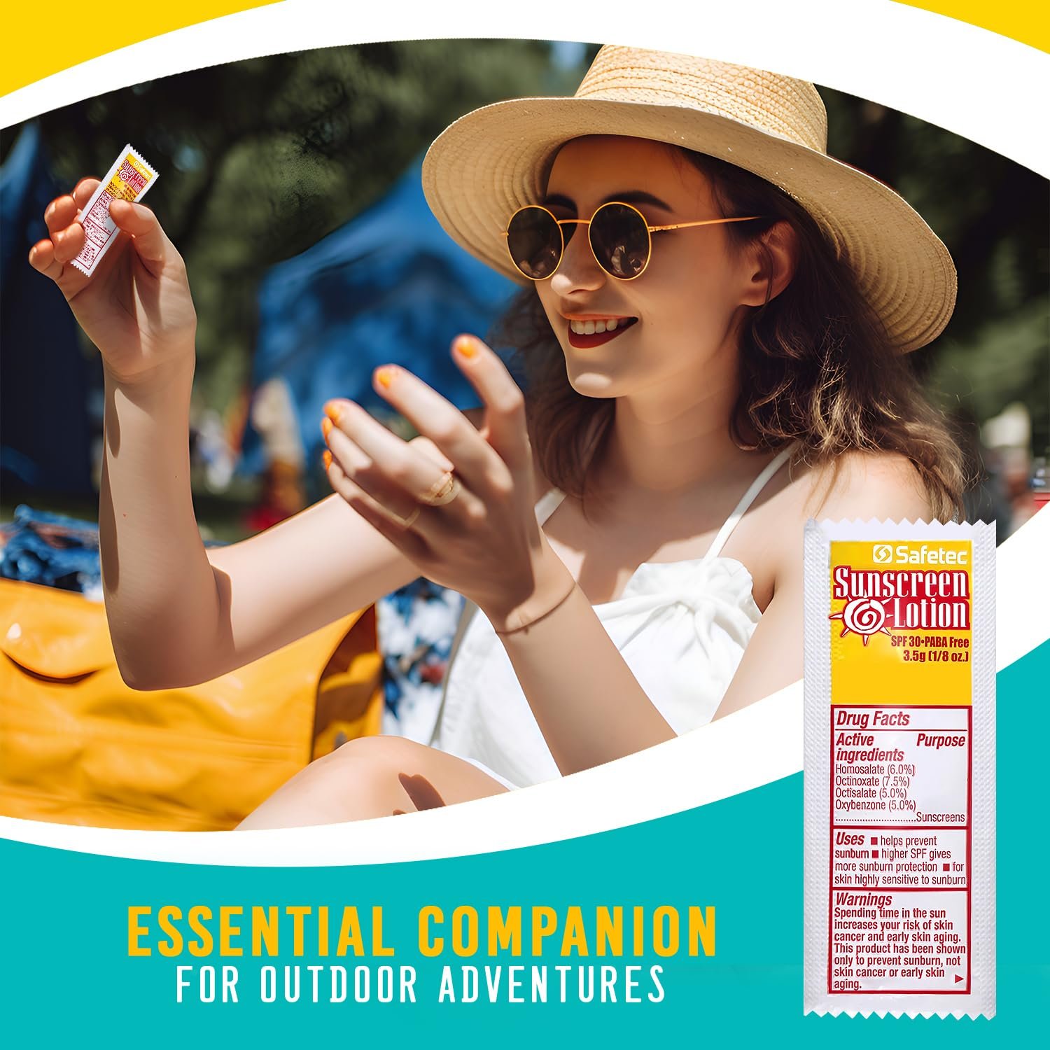 Sunscreen Lotion, SPF30 Protection and PABA Free, Individual Packets of Sunscreens (Pack of 1000) – Travel Size Sun Screen for Outdoors, Bundled with reclosable Homesphere bag - Image 5