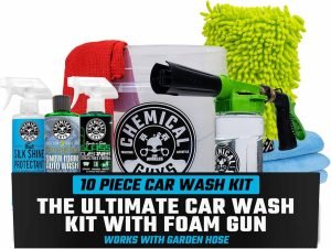 Chemical Guys 10-Piece Arsenal Builder Car Wash Kit with Foam Gun, Bucket, and (3)16 oz Ca...