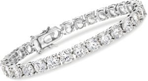 Ross-Simons 23.00 ct. t.w. CZ Tennis Bracelet in Sterling Silver