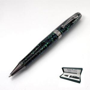 Monteverde USA Invincia Vega Ballpoint Pen – Starlight Green, Multicolor Plated Finish, Eye-Catching Writing Instrument