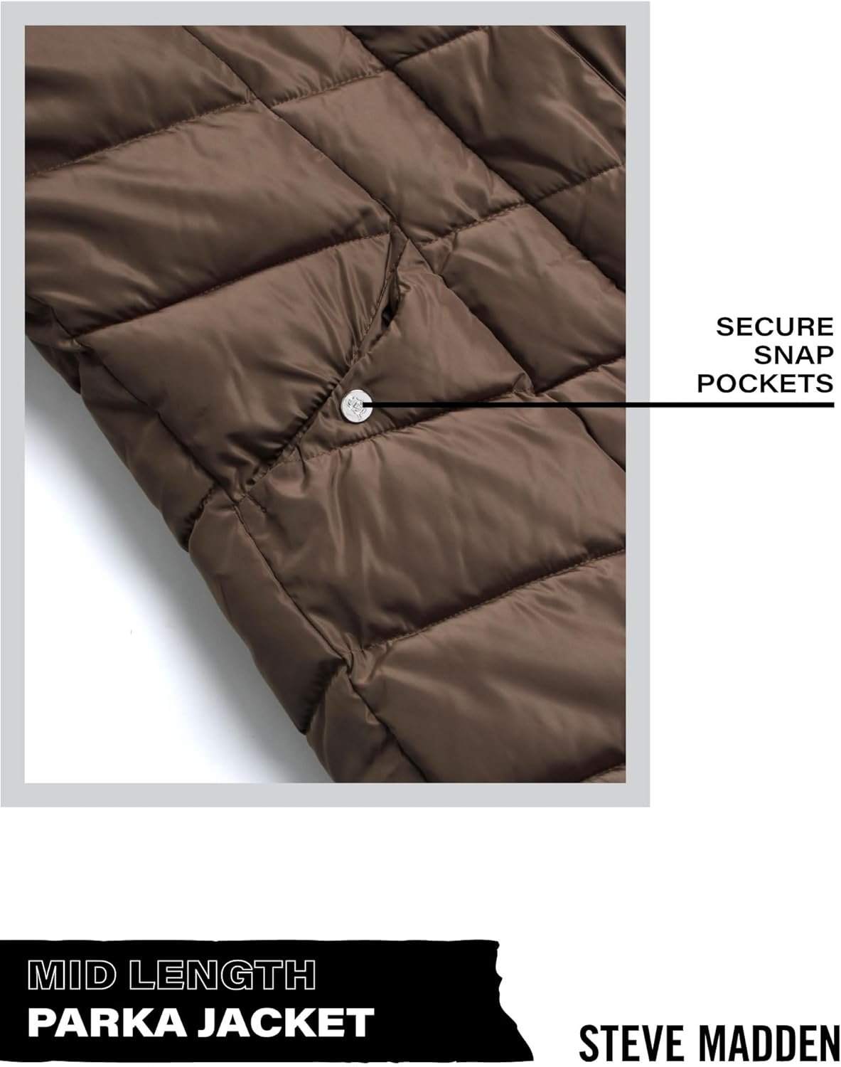 Steve Madden Women's Long Puffer Coat - Heavyweight Insulated Fall Winter Jackets for Women Windproof Long Length Bubble Parka - Image 4