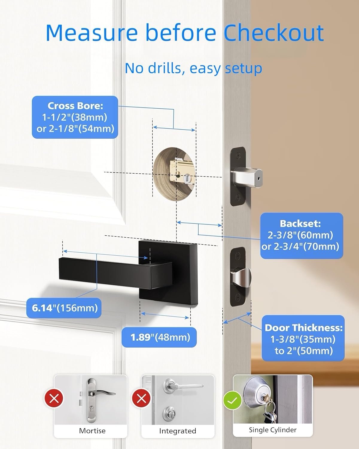 Philips Wi-Fi Door Lock, WiFi Smart Lock Keyless Entry Deadbolt for Front Door, Compatible with Alexa & Google Assistant, Remote Control, Built-in WiFi, APP Fingerprint Passcode Unlock, Auto Locking - Image 9