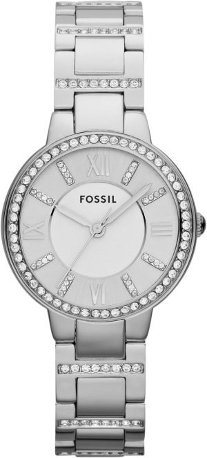 Fossil Women’s Virginia Quartz Stainless Steel Three-Hand Watch