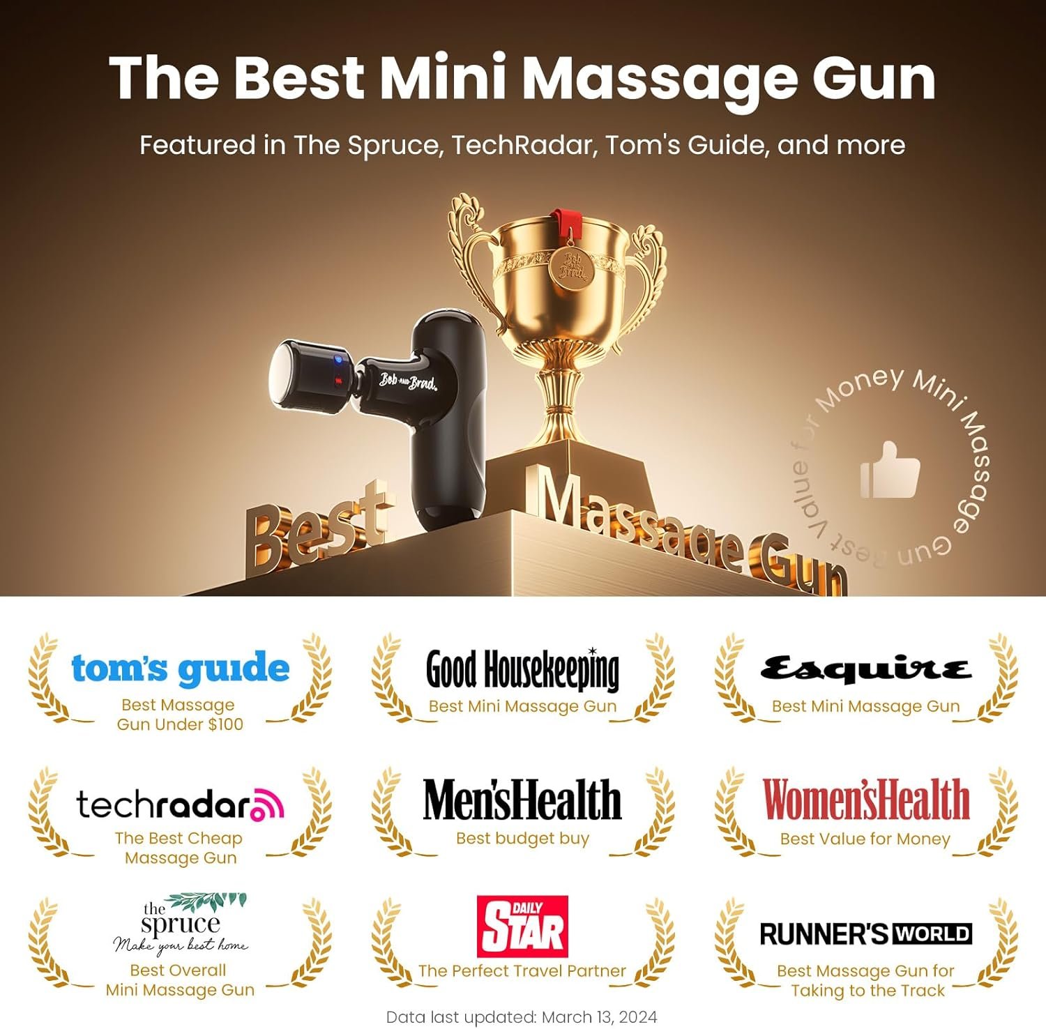 BOB and Brad Q2 Pro Mini Massage Gun with Heat and Cold Head,Pocket-Sized Deep Tissue Massager Gun,Portable Percussion Muscle Massager Gun, Ultra Small&Quiet Muscle Massage Gun, Gift for Women Men - Image 4