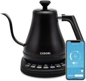 COSORI Electric Gooseneck Kettle Smart Bluetooth with Variable Temperature Control, Pour O...