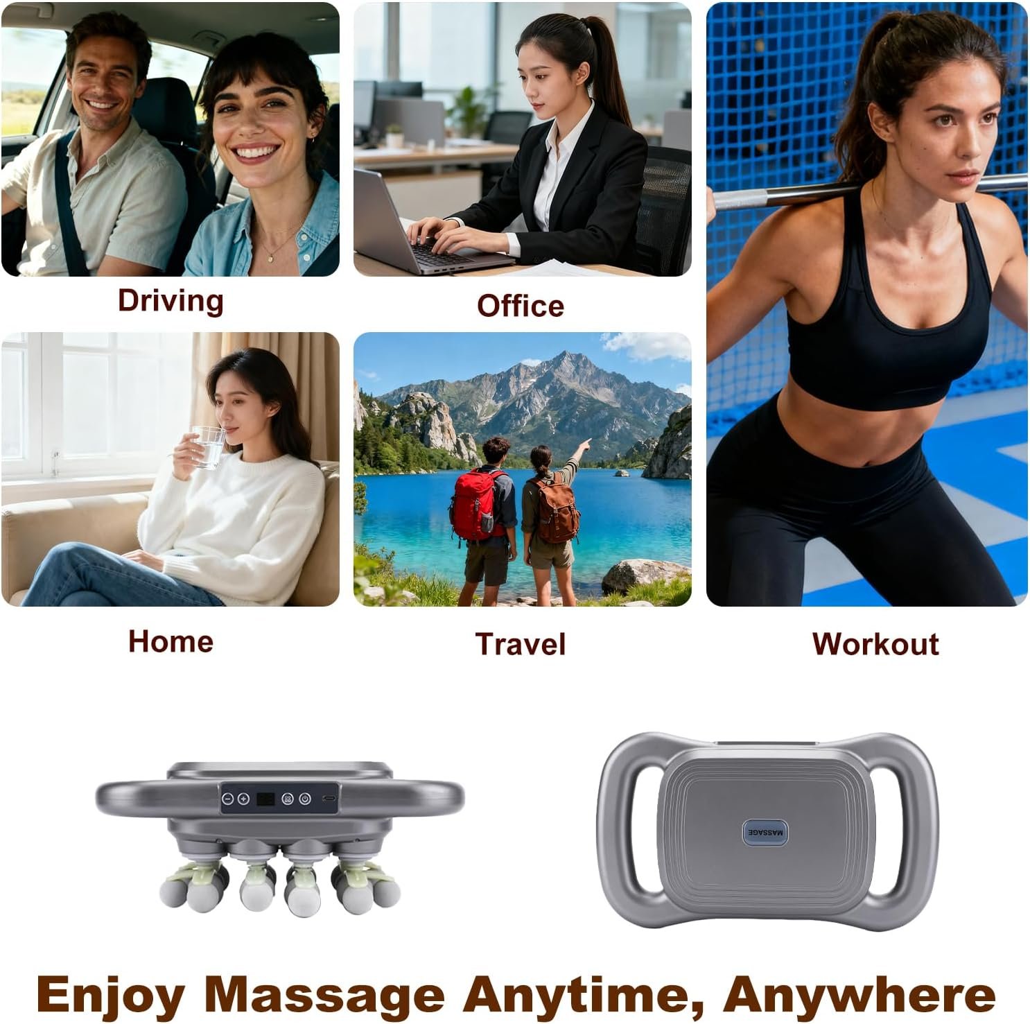28-Head Massage Gun Set, Deep Tissue Percussion Massager with 9 Modes and 9 Adjustable Intensities,Quiet Muscle Massage Gun for Back,Shoulders, Legs, Foot, Body Muscle Pain Relief, Dark Grey - Image 8