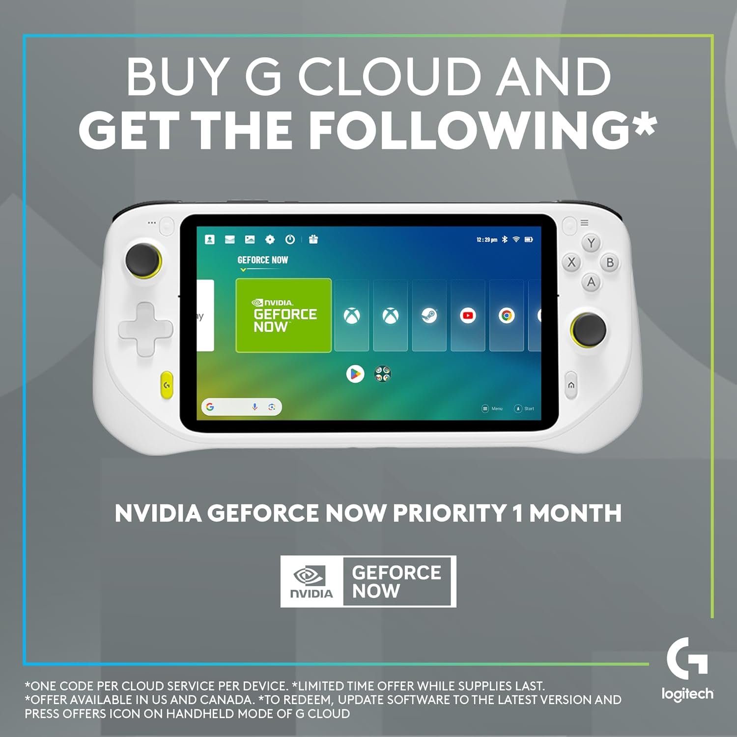 Logitech G Cloud Handheld Portable Gaming Console with Long-Battery Life, 1080P 7-Inch Touchscreen, Lightweight Design, Xbox Cloud Gaming, NVIDIA GeForce NOW, Google Play - Image 2