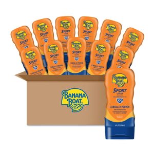 Banana Boat Sport SPF 100 Sunscreen Lotion Case | Lotion Sunscreen SPF 100, Sunblock, 4oz each (Pack of 12)