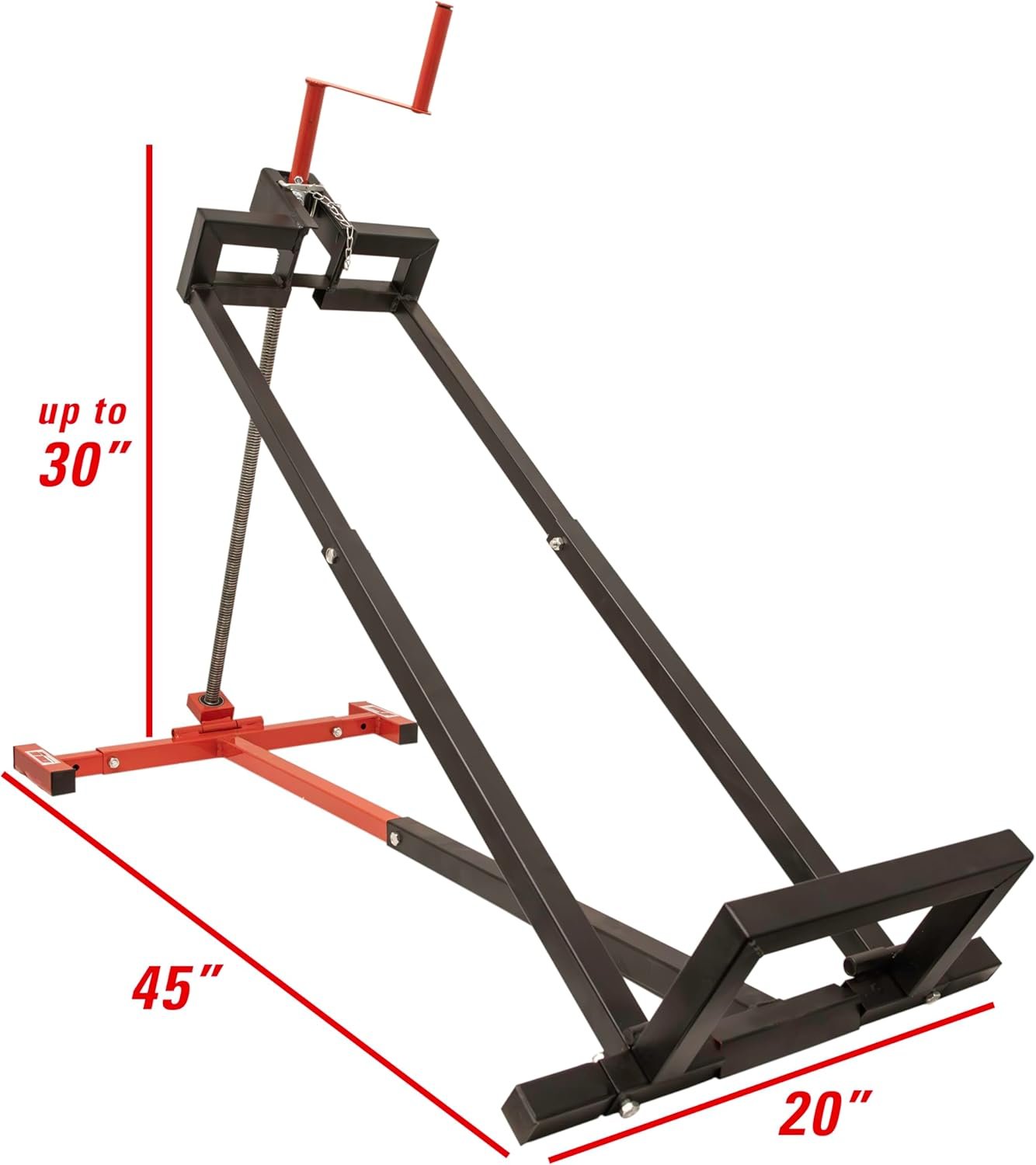 Extreme Max 5001.6781 Spiral Jack Platform Lift for Rider Lawn Mowers - 880 lbs. Capacity, Hand Crank Operation - Image 7