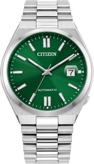 Citizen Men’s Automatic Tsuyosa Sport Luxury Watch, Silver-Tone Stainless Steel Bracelet and Case, 3 Hand and Date, 42 Hour Power Reserve