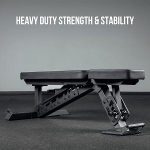 Rep Nighthawk Adjustable Weight Bench | Home Gym Incline Decline Flat Workout Bench | Heavy Duty Fitness and Strength Training Equipment | Foldable Space Saving Design