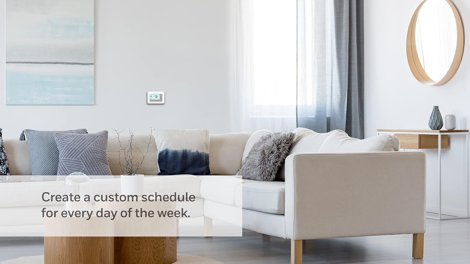Honeywell Home RTH7560E 7-Day Flexible Programmable Thermostat-Extra-Large Backlit Display, White - Image 4