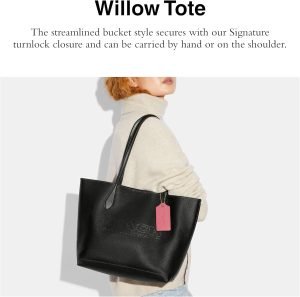Coach Women’s Polished Pebble Leather Willow Tote