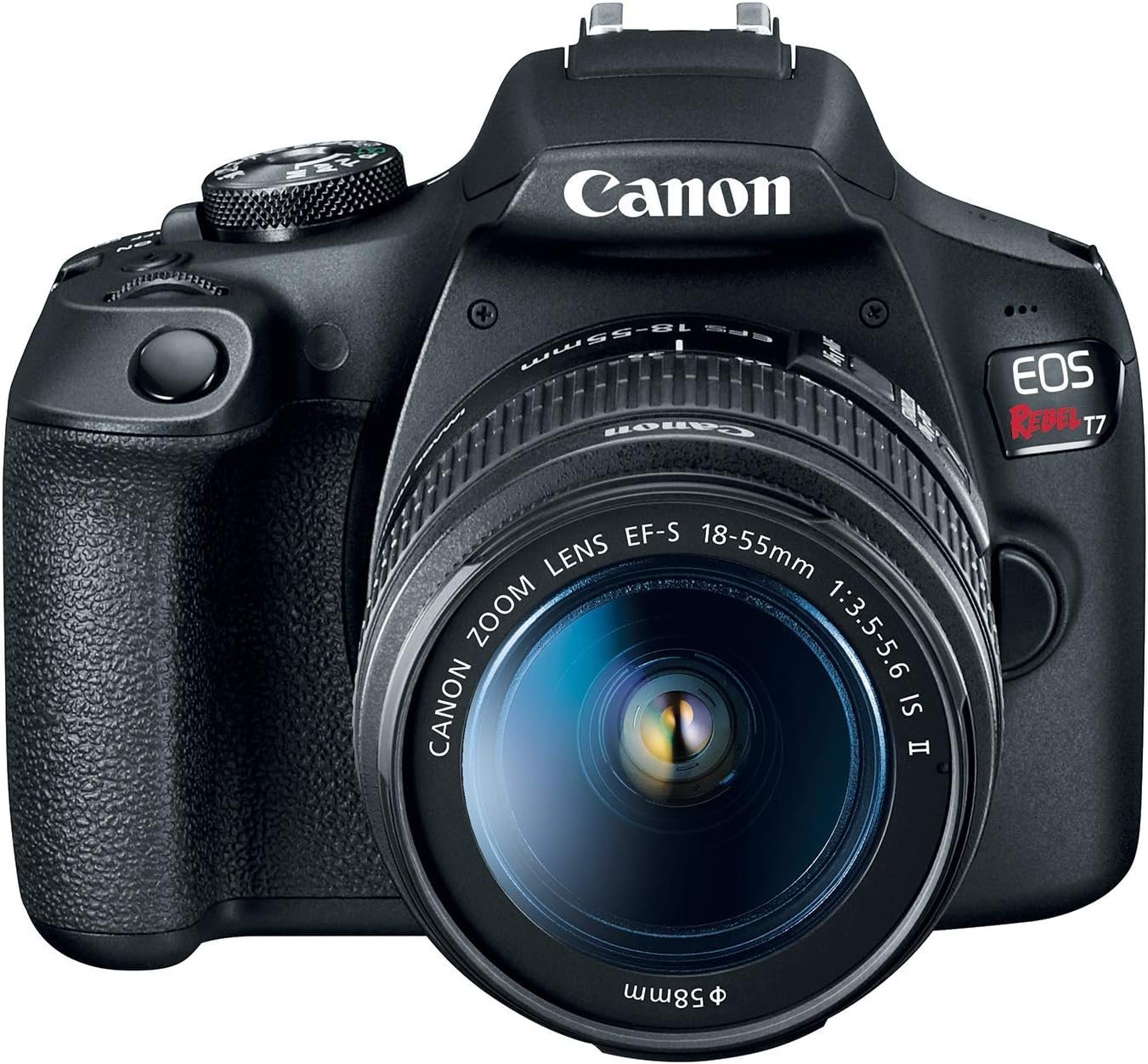 Canon EOS Rebel T7 DSLR Camera with 18-55mm Lens (Black) (Renewed) - Image 2