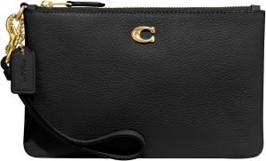 Coach Women’s Polished Pebble Small Wristlet