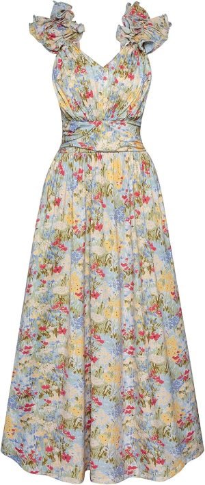 GRACE KARIN 2025 Women’s Summer Floral Print Dress Sleeveless Casual Flowy Sundress ...