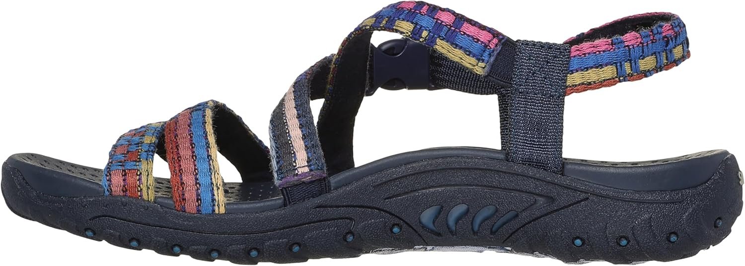 Skechers womens Reggae - Sew Me - Boho Woven Strappy Slingback - Image 5