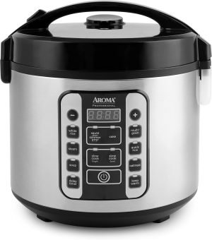 Aroma Housewares AROMA® Professional 20-Cup (Cooked) / 5Qt. Digital Rice Cooker, Steamer,...