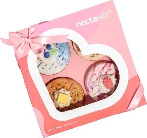 Waffle Bath Bomb Gift Set, Bubble Bath Bath Bomb, Soothing Bath Bomb for Kids, Handmade Bath Bombs, Fizz Bombs for Spa Baths, Valentine’s Gift for Women and Teens