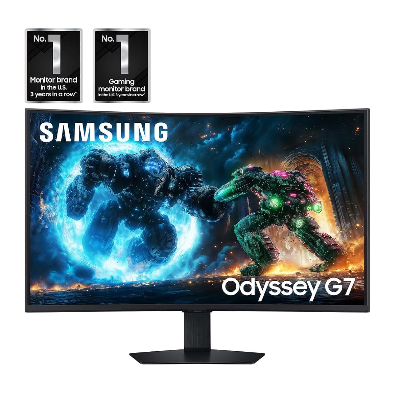 Samsung 37” Odyssey G7 (G75F) 4K UHD Resolution, 165Hz, Curved Gaming Monitor, 1ms Response Time (GtG), VESA DisplayHDR™ 600, AMD FreeSync™ Premium Pro, LS37FG75DENXZA, 2025 - Image 2