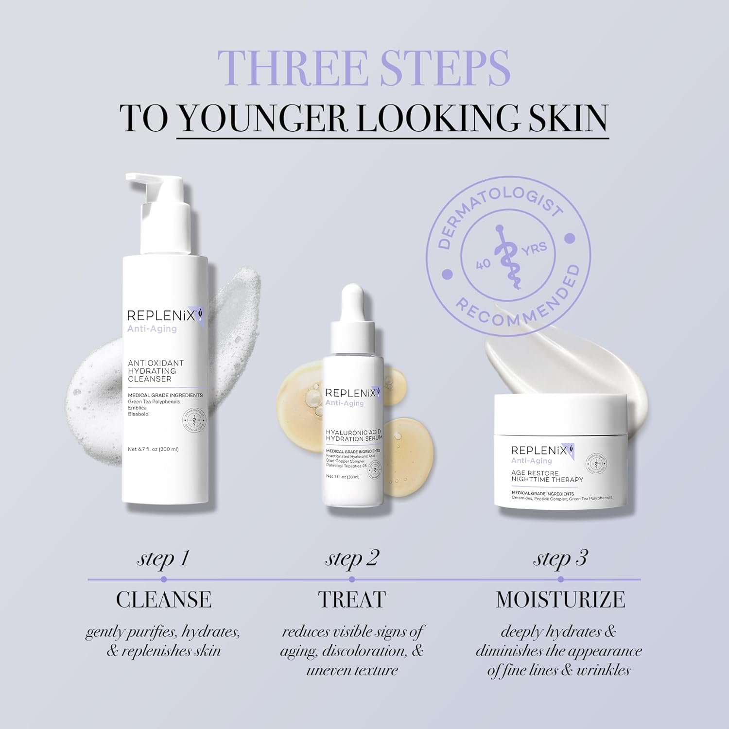 Replenix Age Restore Nighttime Therapy Face Cream, Anti-Aging Medical-Grade Facial Moisturizer for Mature & Dry Skin - Image 8